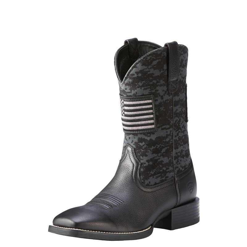 Ariat Sport Patriot - Miesten Mustat Bootsit ( RNYFAE-351 )